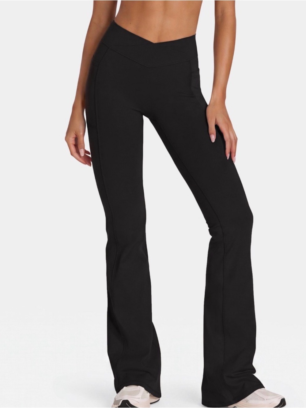 Oh Polly bo+tee soft active crossover flared trousers